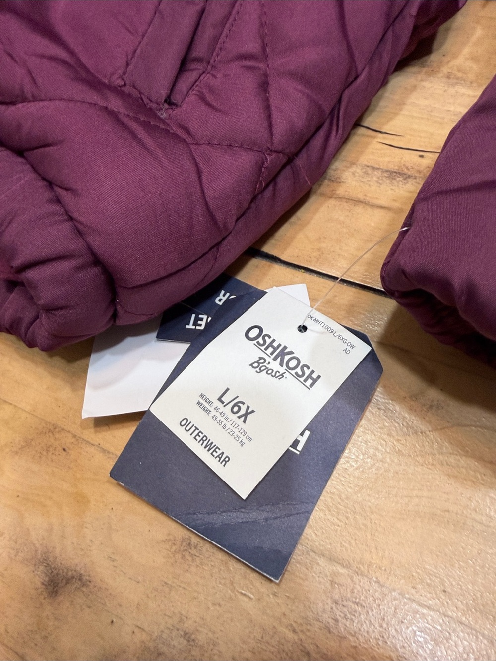 NWT OshKosh Girls 6X Ski Jacket Snow Bib Set Dark Berry - Picture 5 of 7